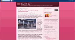 Desktop Screenshot of misspolyglot.blogspot.com