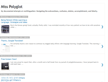 Tablet Screenshot of misspolyglot.blogspot.com