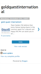 Mobile Screenshot of goldquestinternational.blogspot.com
