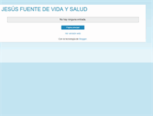Tablet Screenshot of blogjesusfuentedevidaysalud.blogspot.com