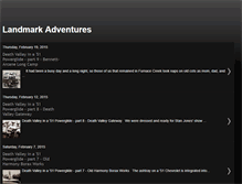 Tablet Screenshot of landmarkadventures.blogspot.com