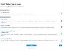 Tablet Screenshot of earthwisesolutions.blogspot.com