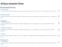 Tablet Screenshot of komandytowa.blogspot.com