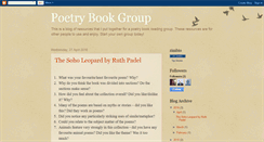 Desktop Screenshot of poetrybookgroup.blogspot.com