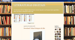 Desktop Screenshot of literaturasdigitais.blogspot.com