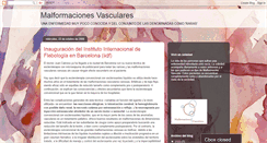 Desktop Screenshot of malformacionesvasculares.blogspot.com