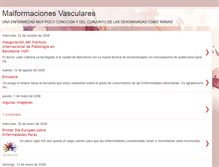 Tablet Screenshot of malformacionesvasculares.blogspot.com