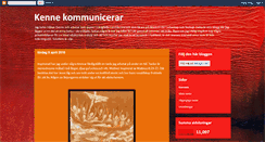 Desktop Screenshot of kennekommunicerar.blogspot.com