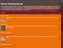 Tablet Screenshot of kennekommunicerar.blogspot.com