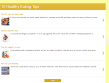 Tablet Screenshot of 10healthyeatingtips.blogspot.com