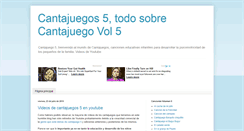 Desktop Screenshot of cantajuegos5.blogspot.com