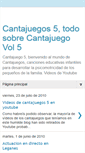 Mobile Screenshot of cantajuegos5.blogspot.com