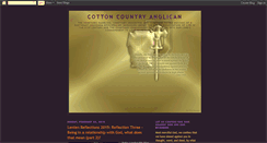 Desktop Screenshot of cottoncountryanglican.blogspot.com