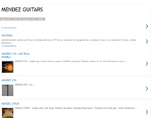 Tablet Screenshot of mendezguitars.blogspot.com