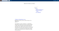 Desktop Screenshot of mesothelioma-faq-2007.blogspot.com