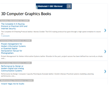 Tablet Screenshot of 3d-graphics-books.blogspot.com