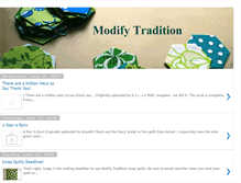 Tablet Screenshot of modifytradition.blogspot.com