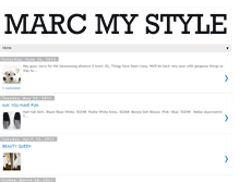 Tablet Screenshot of marcmystyle.blogspot.com