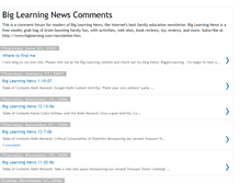 Tablet Screenshot of biglearningnews.blogspot.com