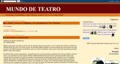 Desktop Screenshot of mundodeteatro.blogspot.com