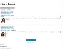 Tablet Screenshot of hitomi-tanaka-biography.blogspot.com