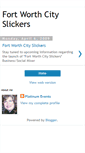 Mobile Screenshot of fortworthcityslickers.blogspot.com