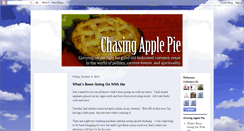 Desktop Screenshot of chasingapplepie.blogspot.com