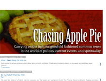 Tablet Screenshot of chasingapplepie.blogspot.com