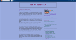 Desktop Screenshot of debpiresearch.blogspot.com