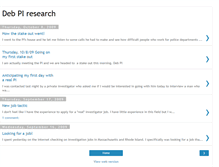 Tablet Screenshot of debpiresearch.blogspot.com