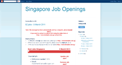 Desktop Screenshot of allsingaporejob.blogspot.com