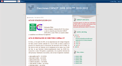 Desktop Screenshot of eleccionescitcgpa2008-2010.blogspot.com