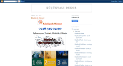 Desktop Screenshot of kucukyali-dekorasyon.blogspot.com