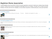 Tablet Screenshot of mapletonhomeassoc.blogspot.com