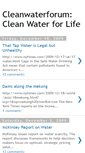 Mobile Screenshot of cleanwaterforum.blogspot.com