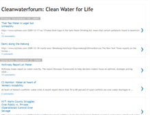 Tablet Screenshot of cleanwaterforum.blogspot.com