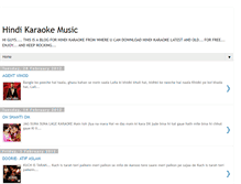 Tablet Screenshot of hindikaraoke13.blogspot.com