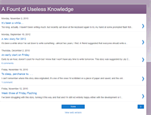 Tablet Screenshot of afountofuselessknowledge.blogspot.com