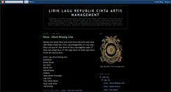 Desktop Screenshot of lirik-republik-cinta.blogspot.com