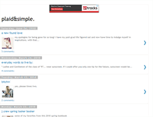 Tablet Screenshot of plaidandsimple.blogspot.com