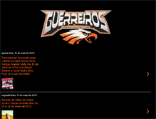 Tablet Screenshot of guerreirosarenajovem.blogspot.com