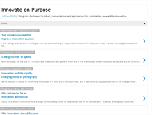 Tablet Screenshot of innovateonpurpose.blogspot.com