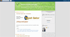 Desktop Screenshot of passive-income-everyday.blogspot.com
