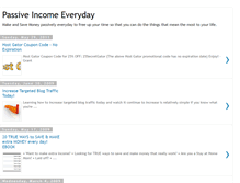 Tablet Screenshot of passive-income-everyday.blogspot.com