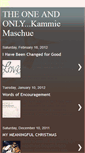 Mobile Screenshot of kammiemaschue.blogspot.com