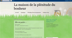 Desktop Screenshot of lamaisondelaplenitudedubonheur.blogspot.com