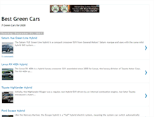 Tablet Screenshot of bestgreencars.blogspot.com
