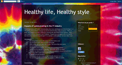 Desktop Screenshot of healthylifehealthystyle.blogspot.com