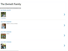 Tablet Screenshot of dwinellfamilyblog.blogspot.com