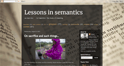 Desktop Screenshot of lessonsinsemantics.blogspot.com